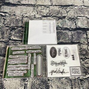 Clear Stamps RSVP Party Invites Event Cards  Set Thank You Celebrate With Love